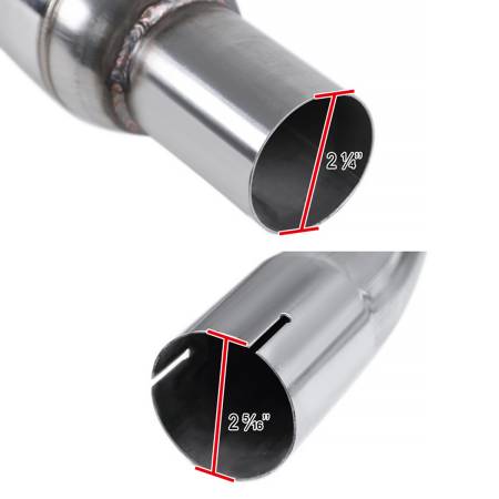 Spec'D Tuning Products - Spec-D 2016-2021 Honda Civic Sedan 1.5L Turbo Stainless Steel Catback Exhaust System