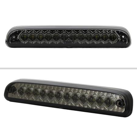 Spec'D Tuning Products - Spec-D 1993-2016 Ford F-250/F-350/F-450/F-550/Ranger Mazda B Series Pickup LED 3rd Brake Tail Light (Chrome Housing/Smoke Lens)
