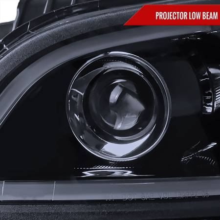 Spec'D Tuning Products - Spec-D 2010-2011 Kia Soul Projector Headlights w/ LED Light Bar & LED Turn Signal Lights (Glossy Black Housing/Smoke Lens)