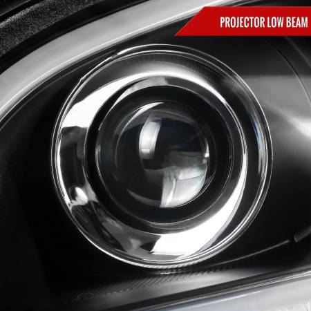 Spec'D Tuning Products - Spec-D 2010-2011 Kia Soul Projector Headlights w/ LED Light Bar & LED Turn Signal Lights (Matte Black Housing/Clear Lens)