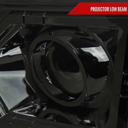 Spec'D Tuning Products - Spec-D 2002-2009 Chevrolet Trailblazer Projector Headlights w/ LED Light Strip (Chrome Housing/Smoke Lens)