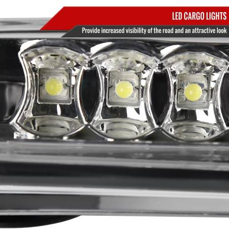 Spec'D Tuning Products - Spec-D 2004-2015 Nissan Titan LED 3rd Brake Light (Chrome Housing/Clear Lens)
