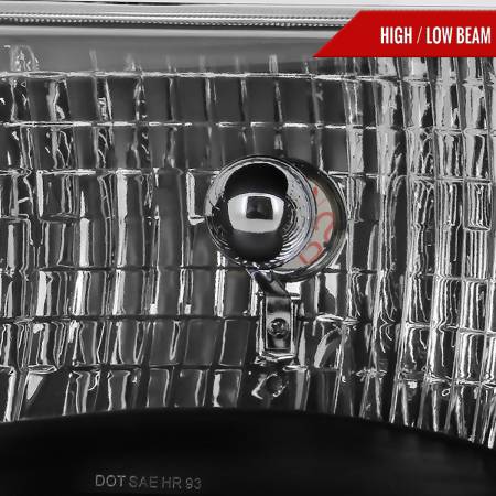 Spec'D Tuning Products - Spec-D 1993-1998 Jeep Grand Cherokee Factory Style Headlights (Matte Black Housing/Clear Lens)