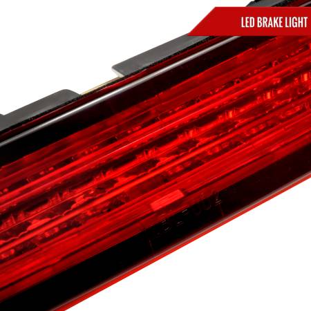 Spec'D Tuning Products - Spec-D 2005-2009 Ford Mustang LED 3rd Brake Light - APC (Chrome Housing/Red Lens)