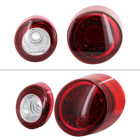 Spec'D Tuning Products - Spec-D 2005-2010 Chevrolet Cobalt Coupe LED Tail Lights & Trunk Reverse Lights (Chrome Housing/Red Lens)