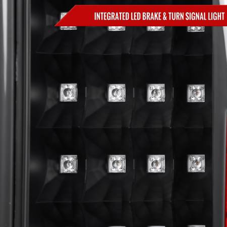 Spec'D Tuning Products - Spec-D 2005-2015 Nissan Armada V2 LED Tail Lights (Matte Black Housing/Clear Lens)