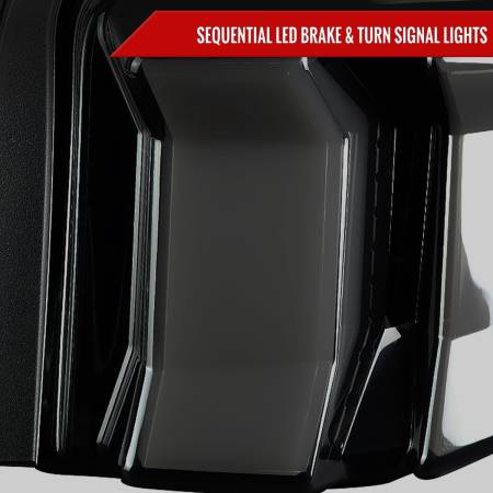 Spec'D Tuning Products - Spec-D 2010-2012 Ford Mustang Sequential LED Tail Lights (Glossy Black Housing/Smoke Lens)