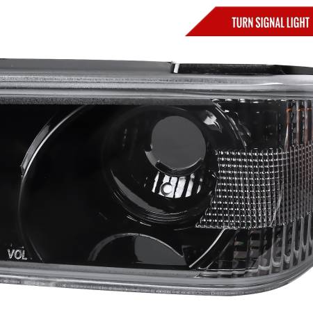 Spec'D Tuning Products - Spec-D 2004-2012 Chevrolet Colorado GMC Canyon Corner Lights (Jet Black Housing/Clear Lens)