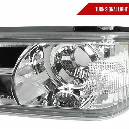 Spec'D Tuning Products - Spec-D 2004-2012 Chevrolet Colorado GMC Canyon Corner Lights (Chrome Housing/Clear Lens)