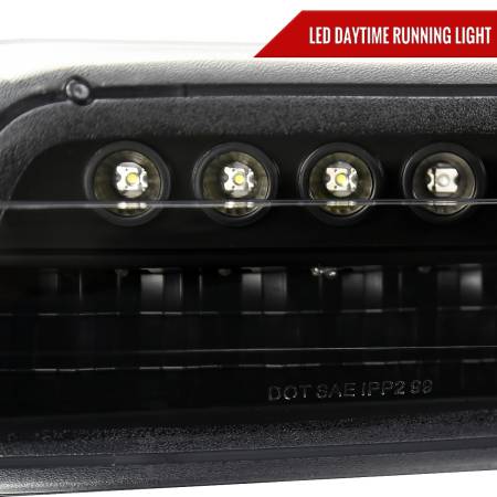 Spec'D Tuning Products - Spec-D 1999-2002 Chevrolet Silverado/ 2000-2006 Tahoe Suburban LED Bumper Lights (Matte Black Housing/Clear Lens)