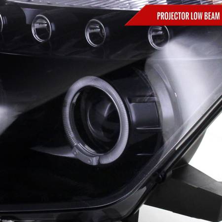 Spec'D Tuning Products - Spec-D 2003-2005 Nissan 350Z Dual Halo Projector Headlights (Glossy Black Housing/Smoke Lens)