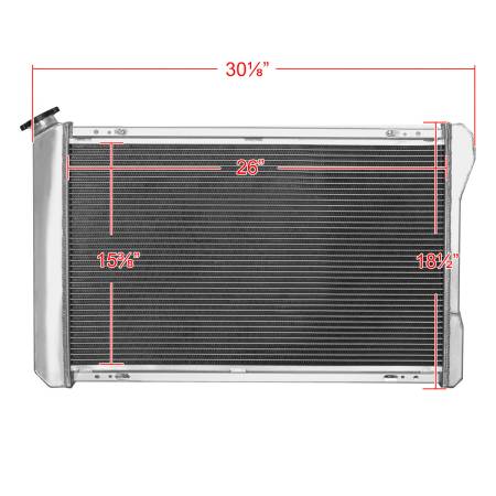 Spec'D Tuning Products - Spec-D 1982-1992 Chevrolet Camaro/Pontiac Firebird/Trans Am 3 Row Radiator with Dual Fan Shroud