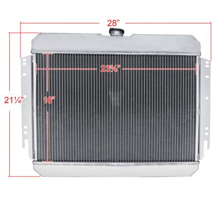 Spec'D Tuning Products - Spec-D 1963-1968 Chevrolet Impala/Biscayne/Caprice/Bel Air/El Camino/Chevelle 3 Row Radiator with Dual Fan Shroud