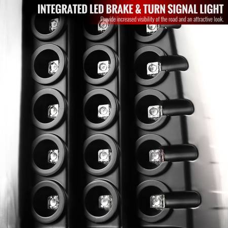 Spec'D Tuning Products - Spec-D 2009-2018 Dodge RAM 1500 / 2019-2021 RAM Classic / 2010-2018 RAM 2500 3500 LED Tail Lights - V2 (Matte Black Housing/Clear Lens)