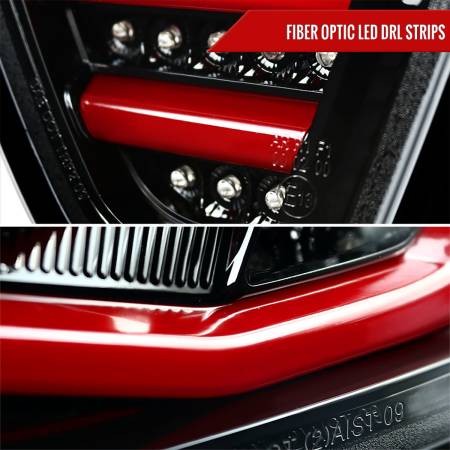 Spec'D Tuning Products - Spec-D 2005-2008 BMW E90 3 Series Sedan LED Tail Lights (Jet Black Housing/Clear Lens)