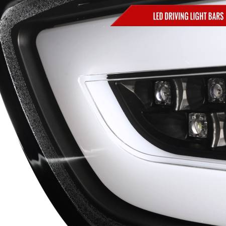 Spec'D Tuning Products - Spec-D 2008-2017 Mitsubishi Lancer / 2008-2015 Lancer EVO X Sedan LED Tail Lights (Matte Black Housing/Clear Lens)