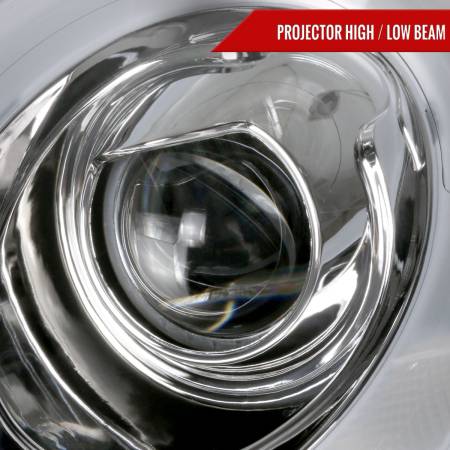 Spec'D Tuning Products - Spec-D 2007-2015 Mini Cooper R55 R56 R57 R58 R59 Projector  Headlights w/ LED Turn Signal Lights (Chrome Housing/Clear Lens)