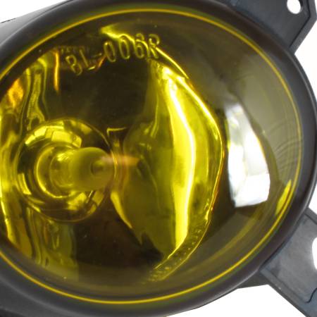 Spec'D Tuning Products - Spec-D 2008-2012 Mitsubishi Lancer H11 Fog Lights Kit (Chrome Housing/Yellow Lens)