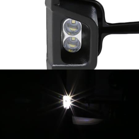 Spec'D Tuning Products - Spec-D 1999-2002 Chevrolet Silverado/Tahoe/Suburban/Avalanche GMC Sierra/Yukon/Yukon XL Power Heated Manual Extendable Chrome Towing Mirrors w/ Smoke Lens LED Turn Signal & Clearance Lights