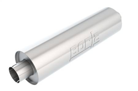 Borla - Borla Heavy Duty (Truck) Muffler - 3in Center-Center 24in x 6.75in Round (Notched)