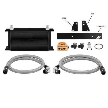 Mishimoto - Mishimoto 09-12 Nissan 370Z / 08-12 Infiniti G37 (Coupe Only) Thermostatic Oil Cooler Kit - Black