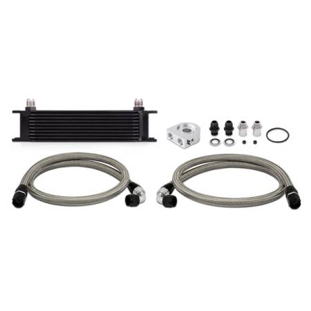 Mishimoto - Mishimoto Universal 10 Row Oil Cooler Kit - Black