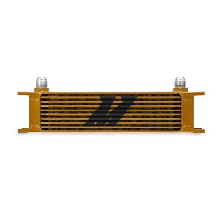 Mishimoto - Mishimoto Universal 10 Row Oil Cooler - Gold