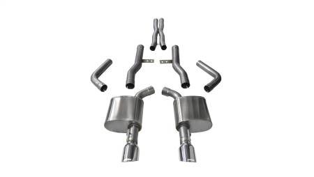 CORSA Performance - Corsa 2015-2023 Dodge Charger SRT/Scat Pack/R/T 6.4L Polished Xtreme Cat-Back Exhaust
