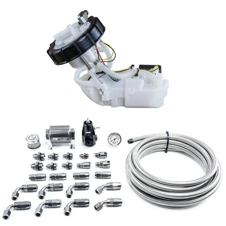 DeatschWerks - DeatschWerks 01-05 Honda Civic/02-06 Acura RSX DW400 Pump Module & Return Kit w/CPE Fuel Lines