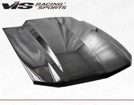 VIS Racing - VIS Racing Carbon Fiber Hood Cowl Induction Style for Ford MUSTANG 2DR 10-12