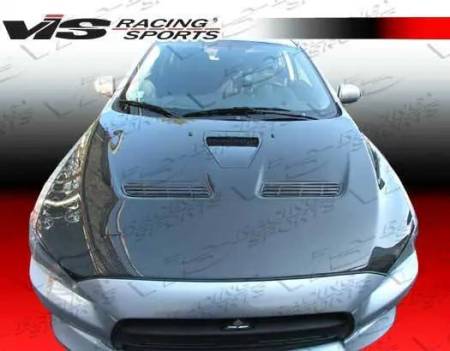 VIS Racing - VIS Racing Carbon Fiber Hood OEM Style for Mitsubishi EVO 10 4DR 08-15