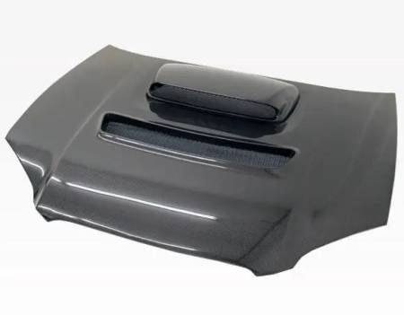 VIS Racing - VIS Racing Carbon Fiber Hood V Line Style for Subaru WRX 4DR 04-05