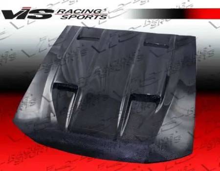 VIS Racing - VIS Racing Carbon Fiber Hood Mach 5 Style for Ford MUSTANG 2DR 99-04
