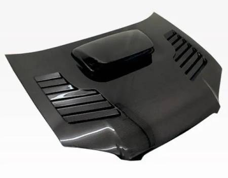 VIS Racing - VIS Racing Carbon Fiber Hood Tracer Style for Subaru WRX 4DR 04-05