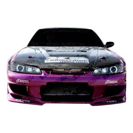 VIS Racing - VIS Racing Carbon Fiber Hood Invader Style for Nissan 240SX 2DR 97-98