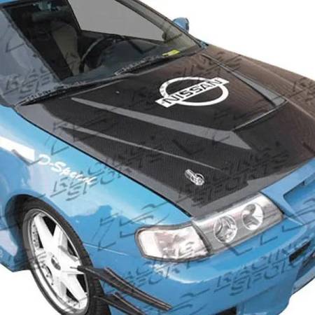 VIS Racing - VIS Racing Carbon Fiber Hood Invader Style for Nissan 200SX 2DR 95-99
