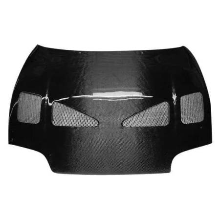 VIS Racing - VIS Racing Carbon Fiber Hood Techno R Style for Toyota Supra 2DR 93-98