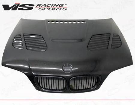 VIS Racing - VIS Racing Carbon Fiber Hood GTR Style for BMW 3 SERIES(E46) 2DR 99-03