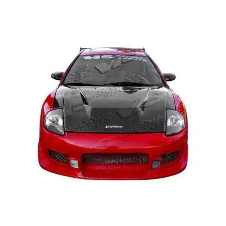 VIS Racing - VIS Racing Carbon Fiber Hood Invader Style for Mitsubishi Eclipse 2DR 00-05