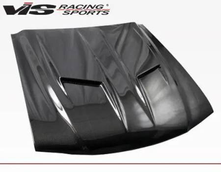 VIS Racing - VIS Racing Carbon Fiber Hood Stalker 2 Style for Ford MUSTANG 2DR 94-98