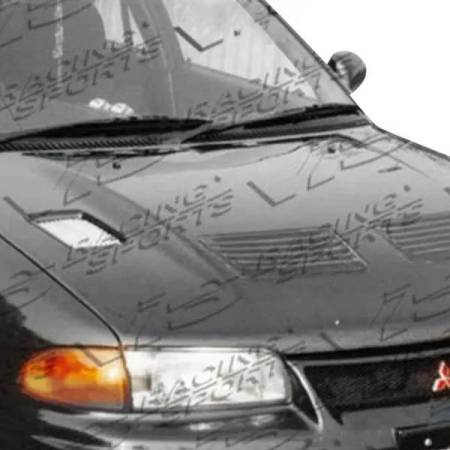 VIS Racing - VIS Racing Carbon Fiber Hood EVO 3 Style for Mitsubishi Mirage 4DR 93-96