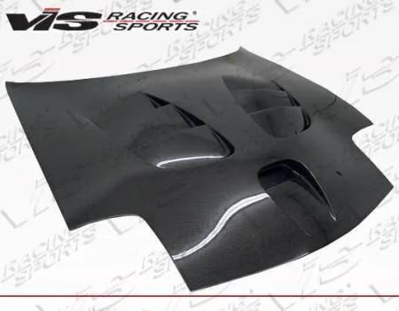 VIS Racing - VIS Racing Carbon Fiber Hood Fuzion Style for Mazda RX7 2DR 93-96