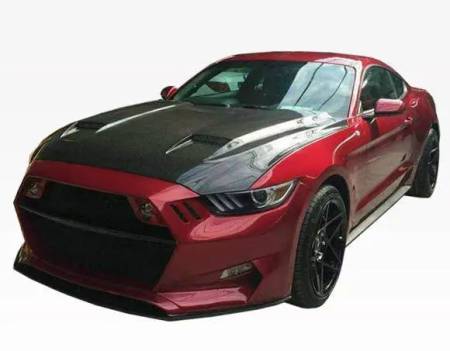 VIS Racing - VIS Racing Carbon Fiber Hood MK7 Style for Ford MUSTANG 2DR 15-17