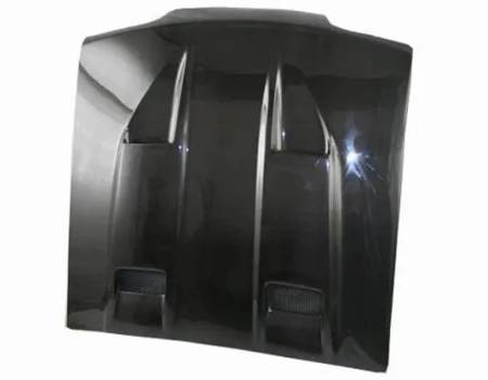 VIS Racing - VIS Racing Carbon Fiber Hood Mach 5 Style for Ford MUSTANG 2DR 87-93
