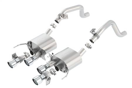 Borla - Borla 2014 Chevrolet Corvette C7 6.2L 8cyl S Type Exhaust w/ NPP Dual Mode (rear section only)