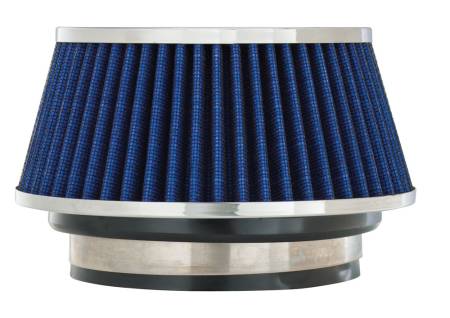 Spectre Performance - Spectre Adjustable Conical Air Filter 2-1/2in. Tall (Fits 3in. / 3-1/2in. / 4in. Tubes) - Blue