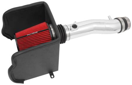 Spectre Performance - Spectre 16-18 Toyota Tacoma V6-3.5L F/I Air Intake Kit - Polished w/Red Filter