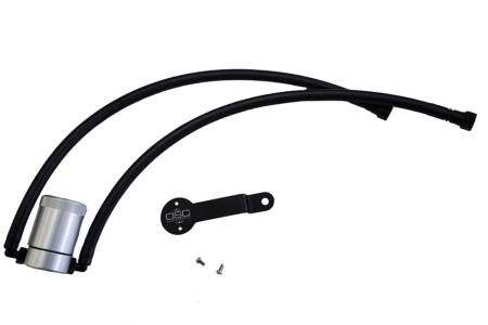 J&L Oil Separator Co - J&L 14-18 Chevy/GM Truck/SUV 5.3L V8 Driver Side Oil Separator 3.0 - Clear Anodized