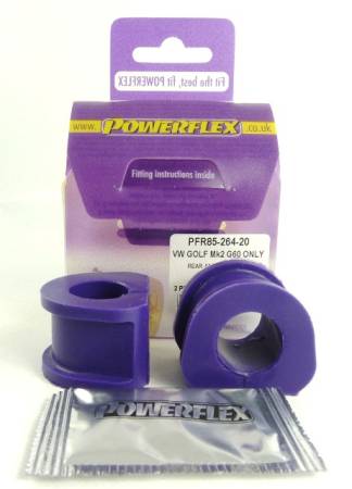 Powerflex USA - Powerflex Volkswagen Golf Mk2 Syncro 4WD (85 - 92) Rear Sway Bar Outer Mount - 20 mm (Street)