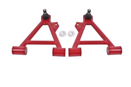 BMR Suspension - BMR 94-04 Mustang Lower Non-Adj. A-Arms (Coilover Only) w/ STD. Ball Joint (Poly) - Red